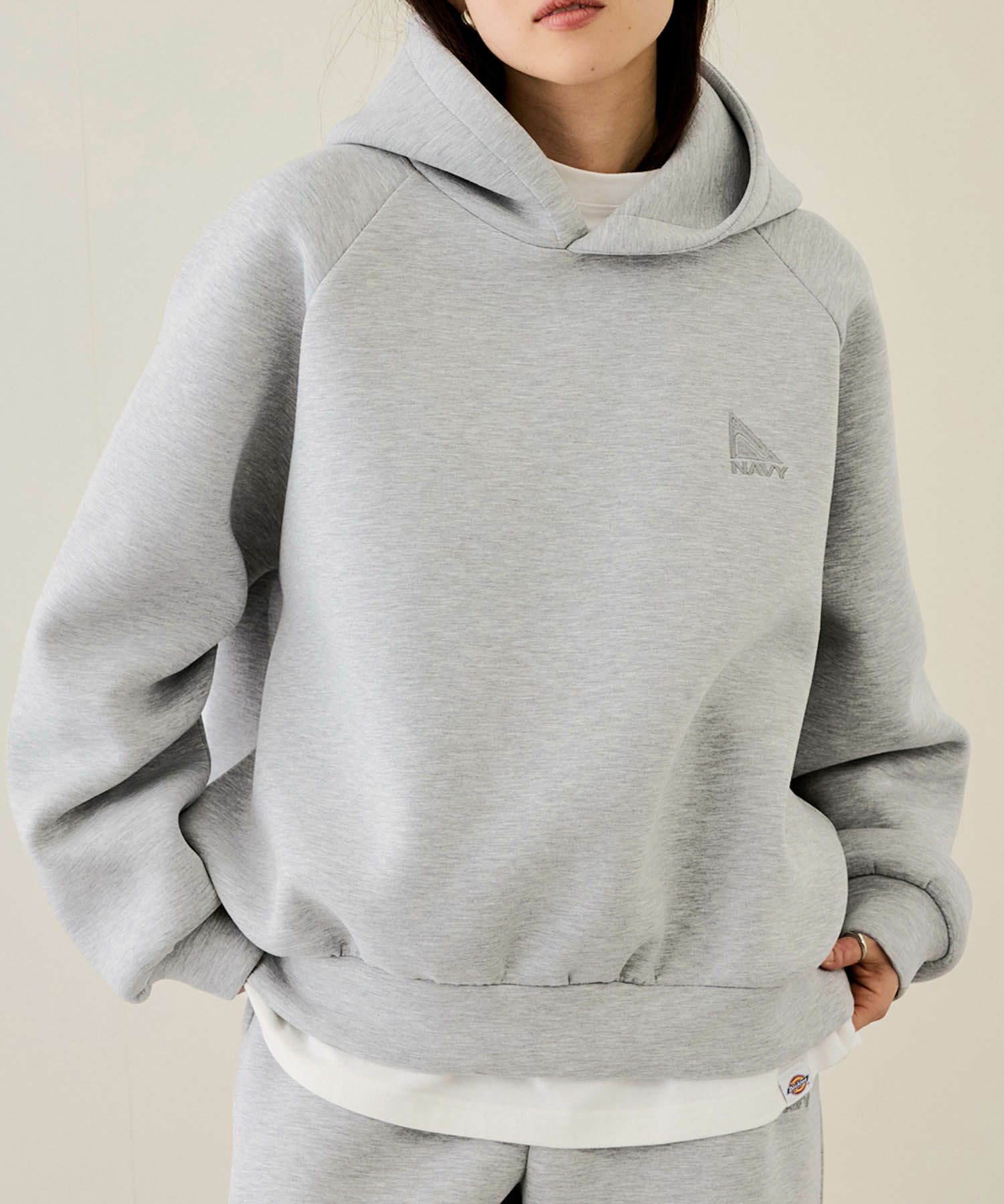 nAvy  ポンチ素材ワイドパーカー レディース商品画像-2