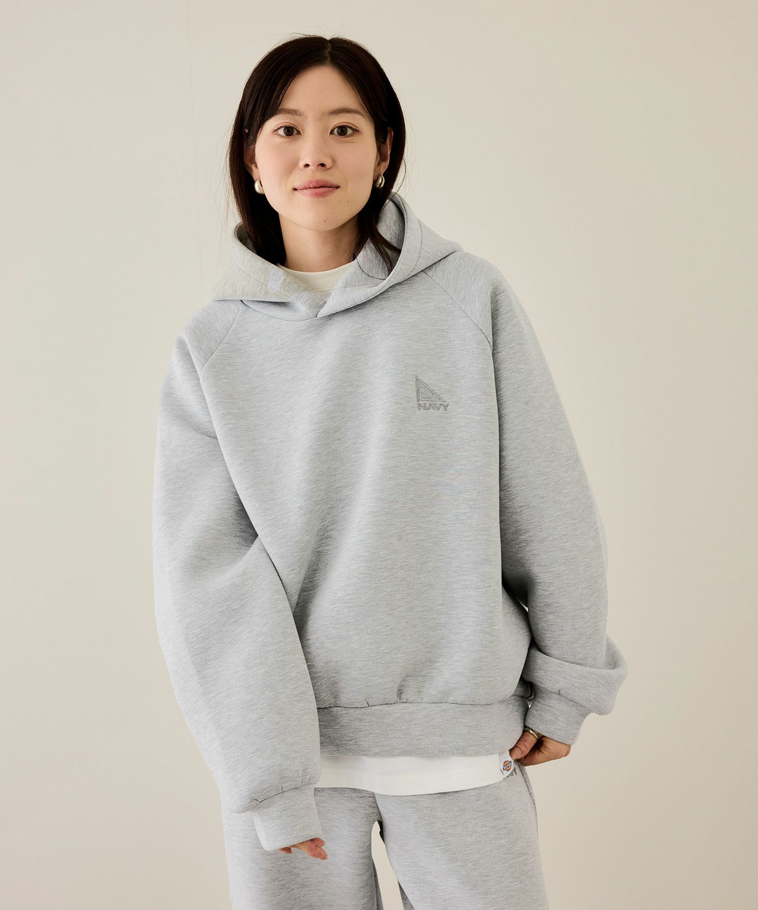 nAvy  ポンチ素材ワイドパーカー レディース商品画像-9