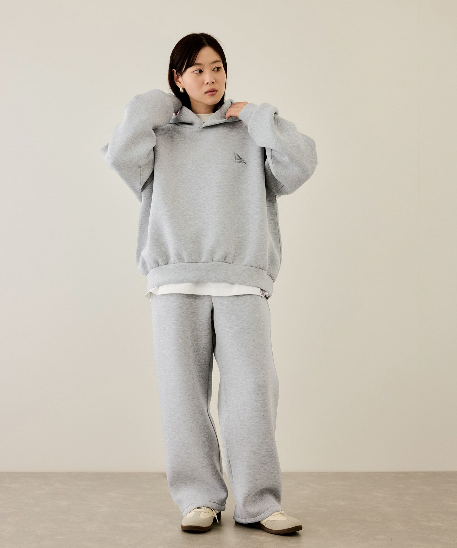 nAvy  ポンチ素材ワイドパーカー レディース商品サムネイル-11