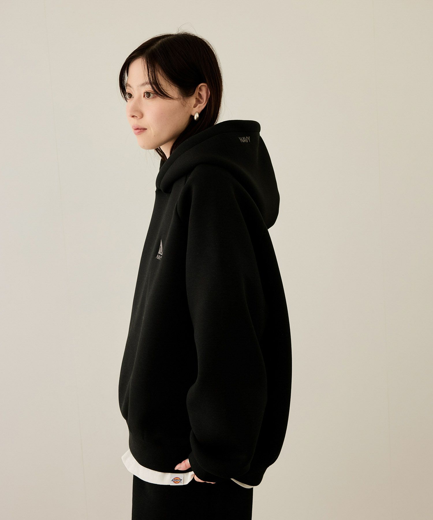 nAvy  ポンチ素材ワイドパーカー レディース商品画像-14