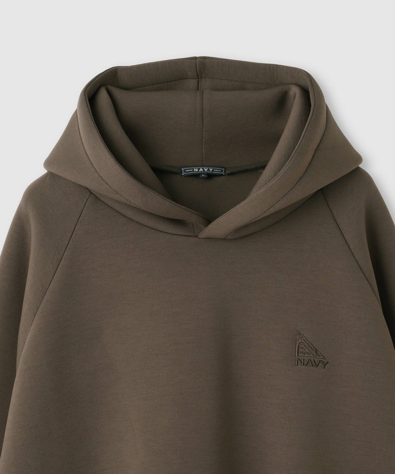 nAvy ポンチ素材ワイドパーカー レディース