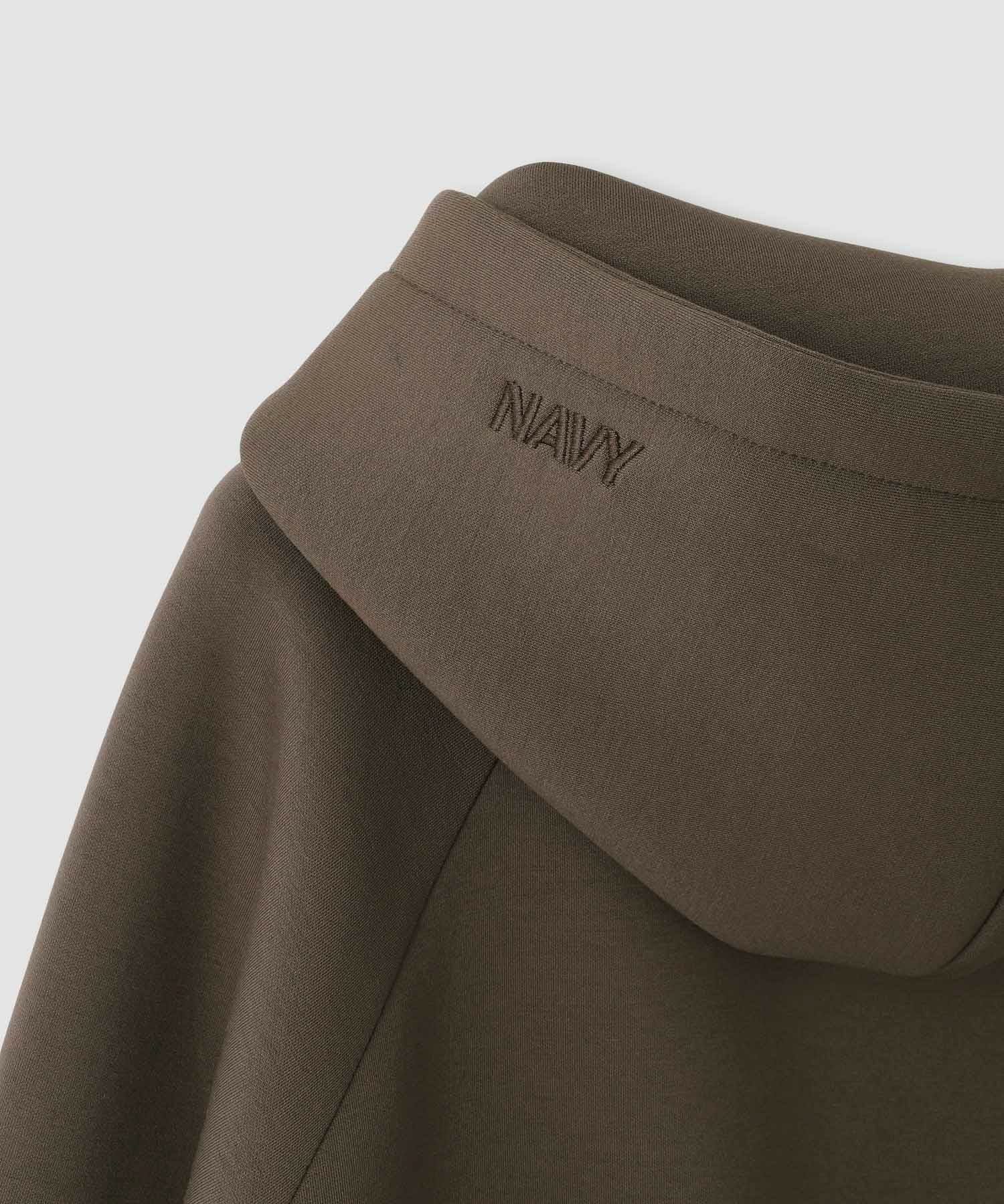 nAvy ポンチ素材ワイドパーカー レディース