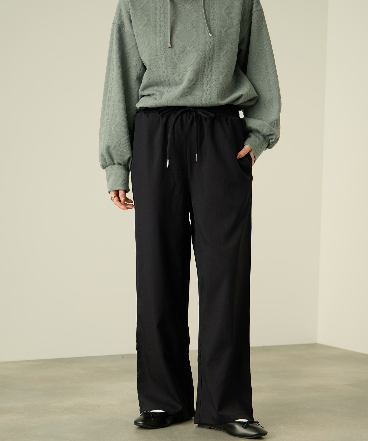 nAvy  ワイドストレートパンツ レディース商品サムネイル-1