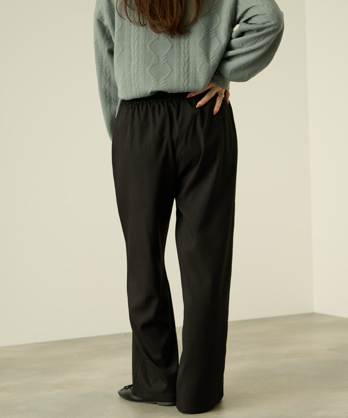 nAvy ワイドストレートパンツ レディース