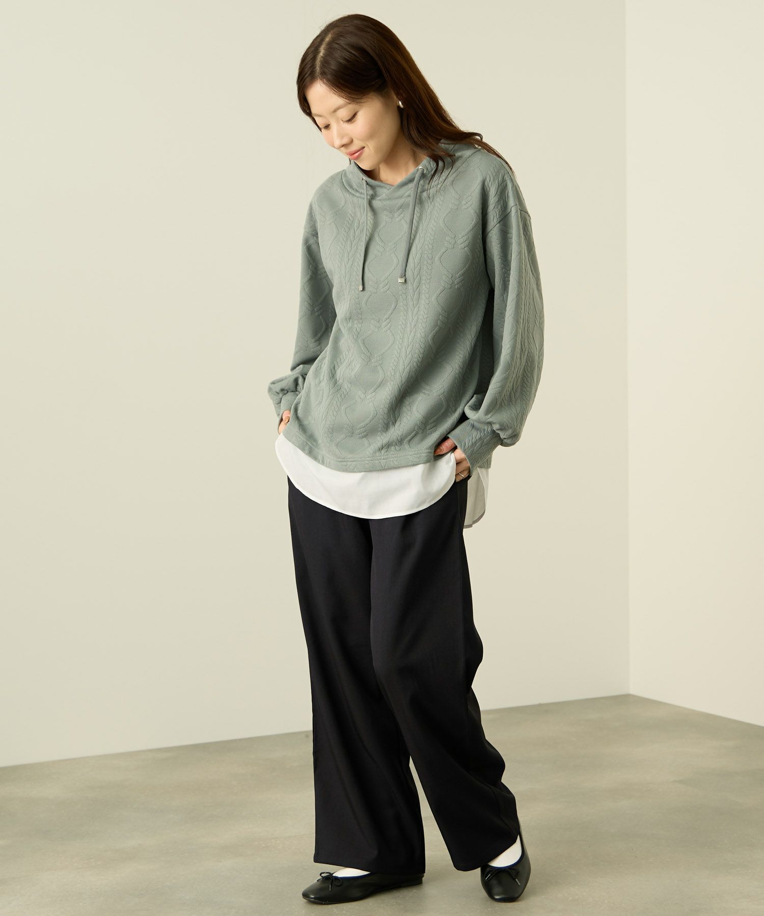 nAvy  ワイドストレートパンツ レディース商品サムネイル-6