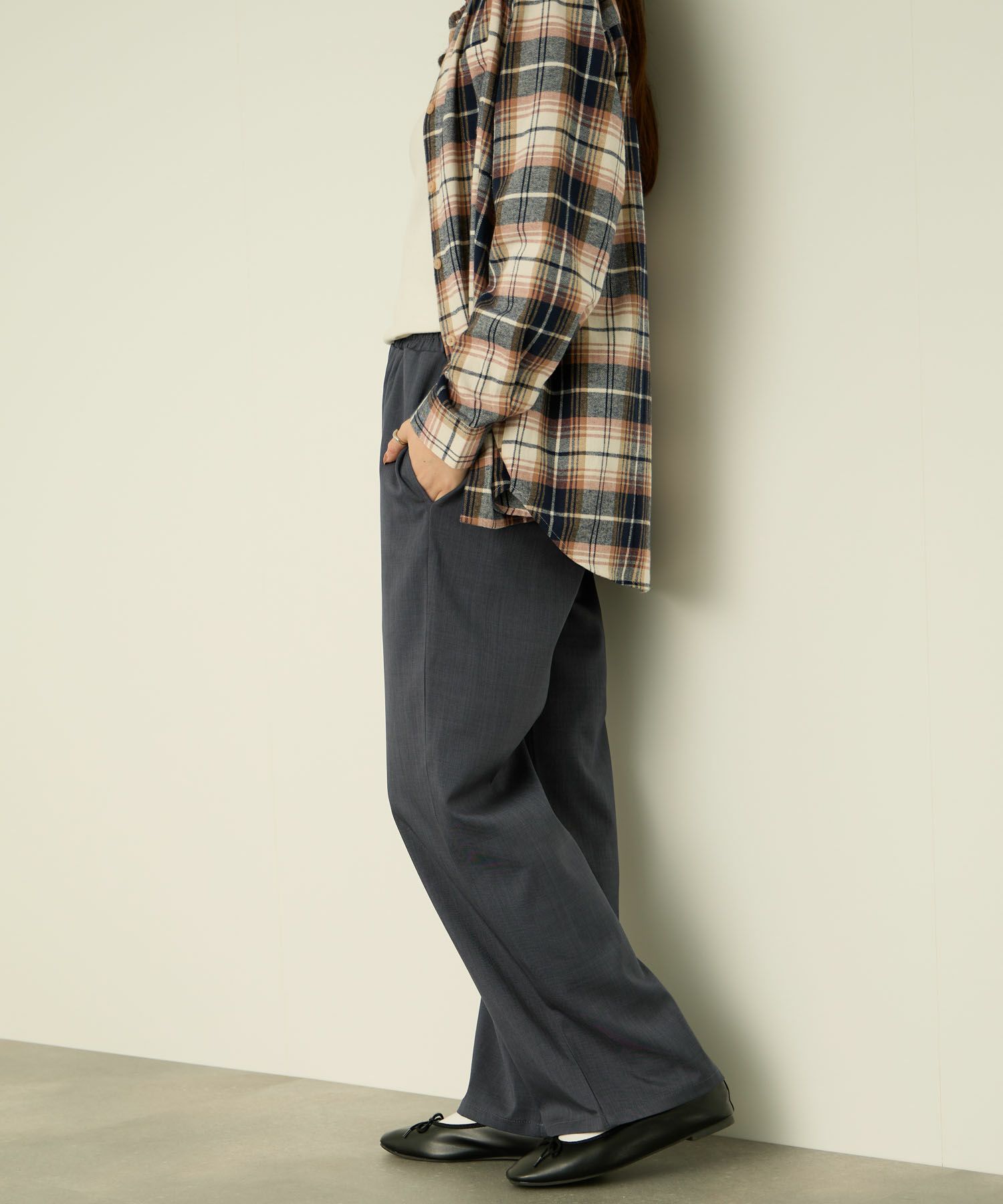 nAvy ワイドストレートパンツ レディース