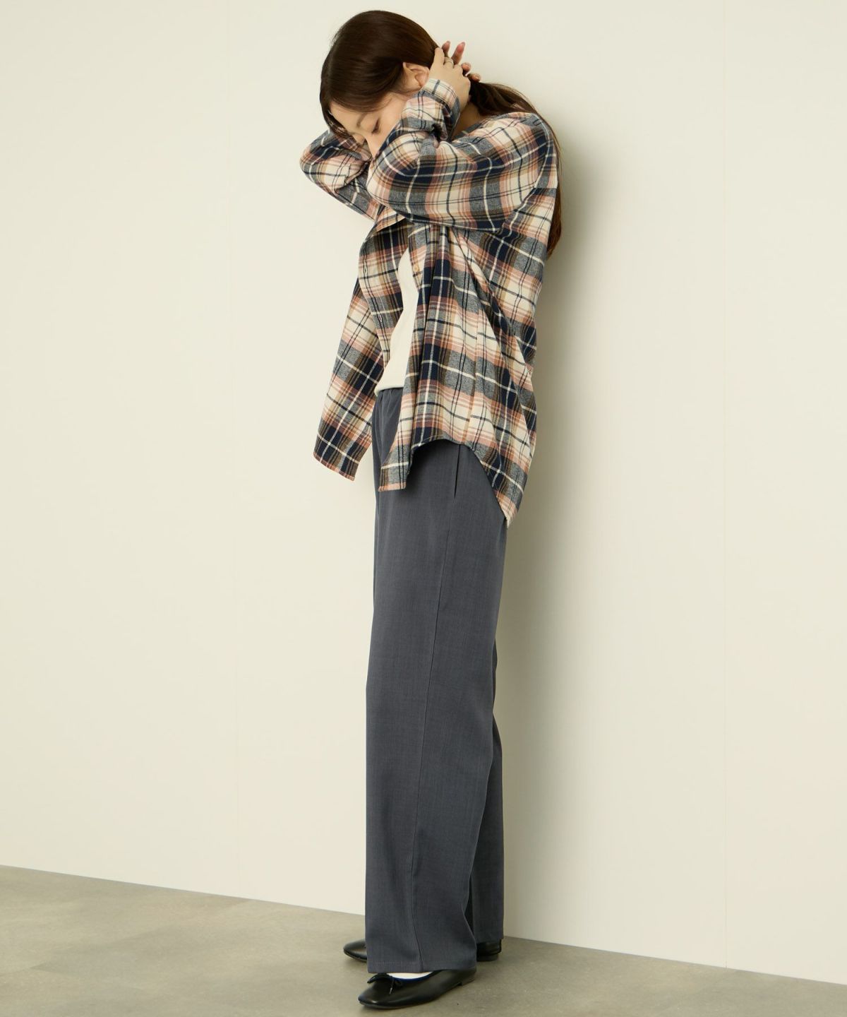 nAvy ワイドストレートパンツ レディース