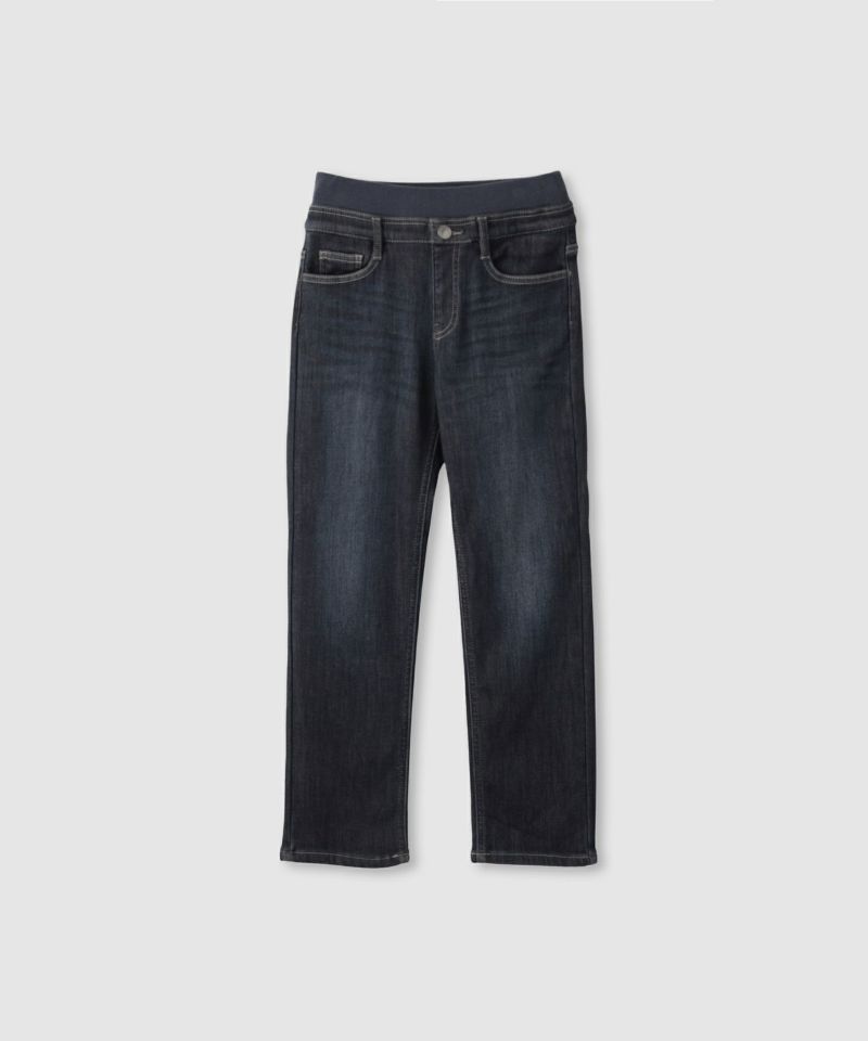 [値下げ]NAVY  MAC HEAT 特暖 デニムパンツ レギュラーストレート キッズ商品画像-2