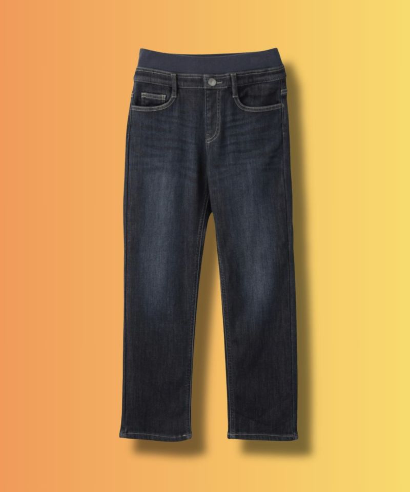 NAVY  MAC HEAT 特暖 デニムパンツ レギュラーストレート キッズ商品画像-2