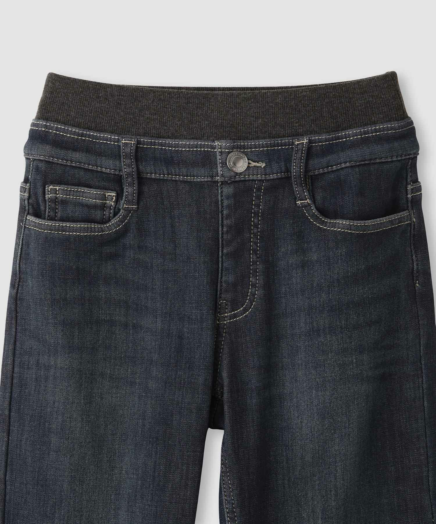 NAVY MAC HEAT 特暖 デニムパンツ レギュラーストレート キッズ
