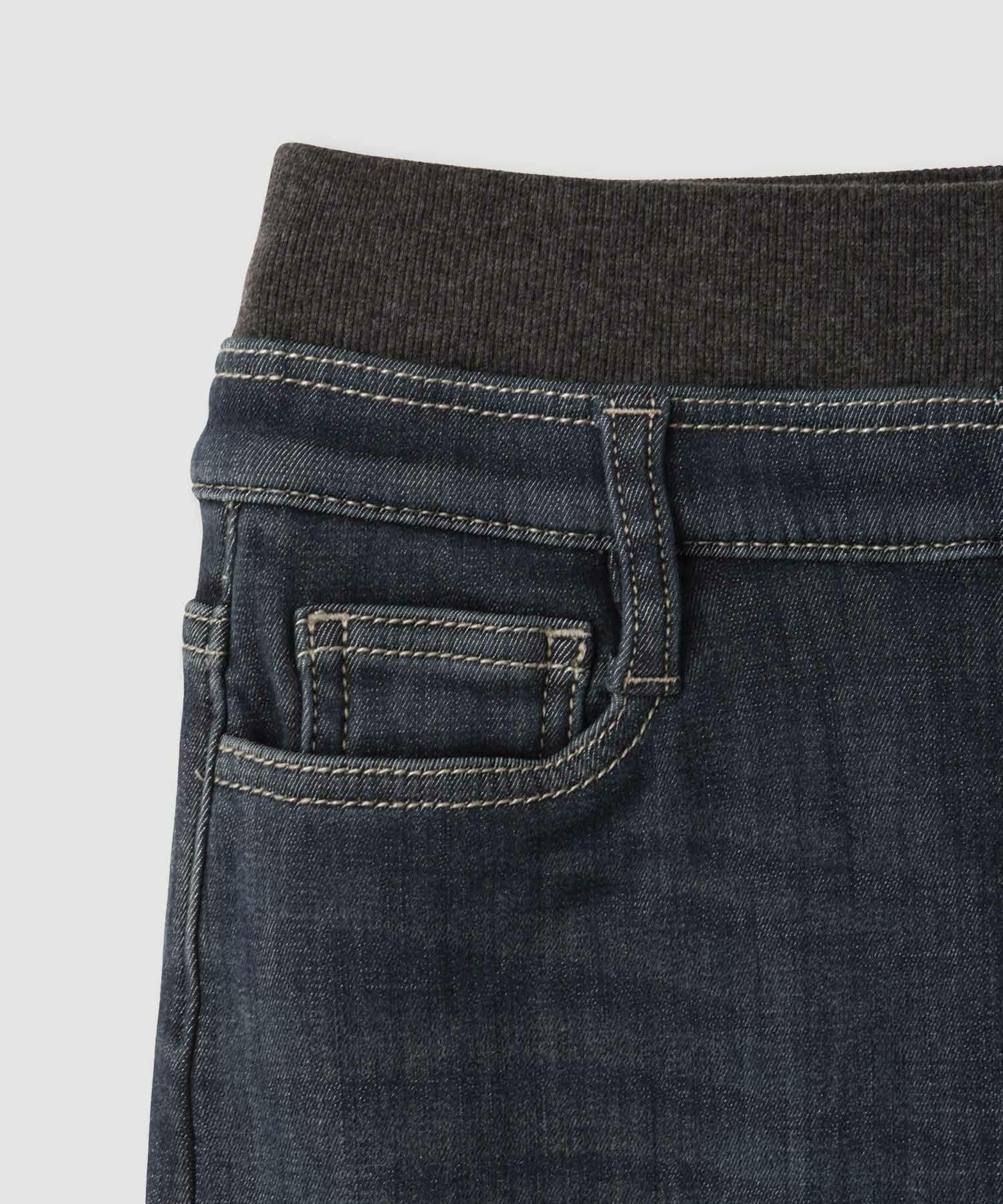 NAVY MAC HEAT 特暖 デニムパンツ レギュラーストレート キッズ