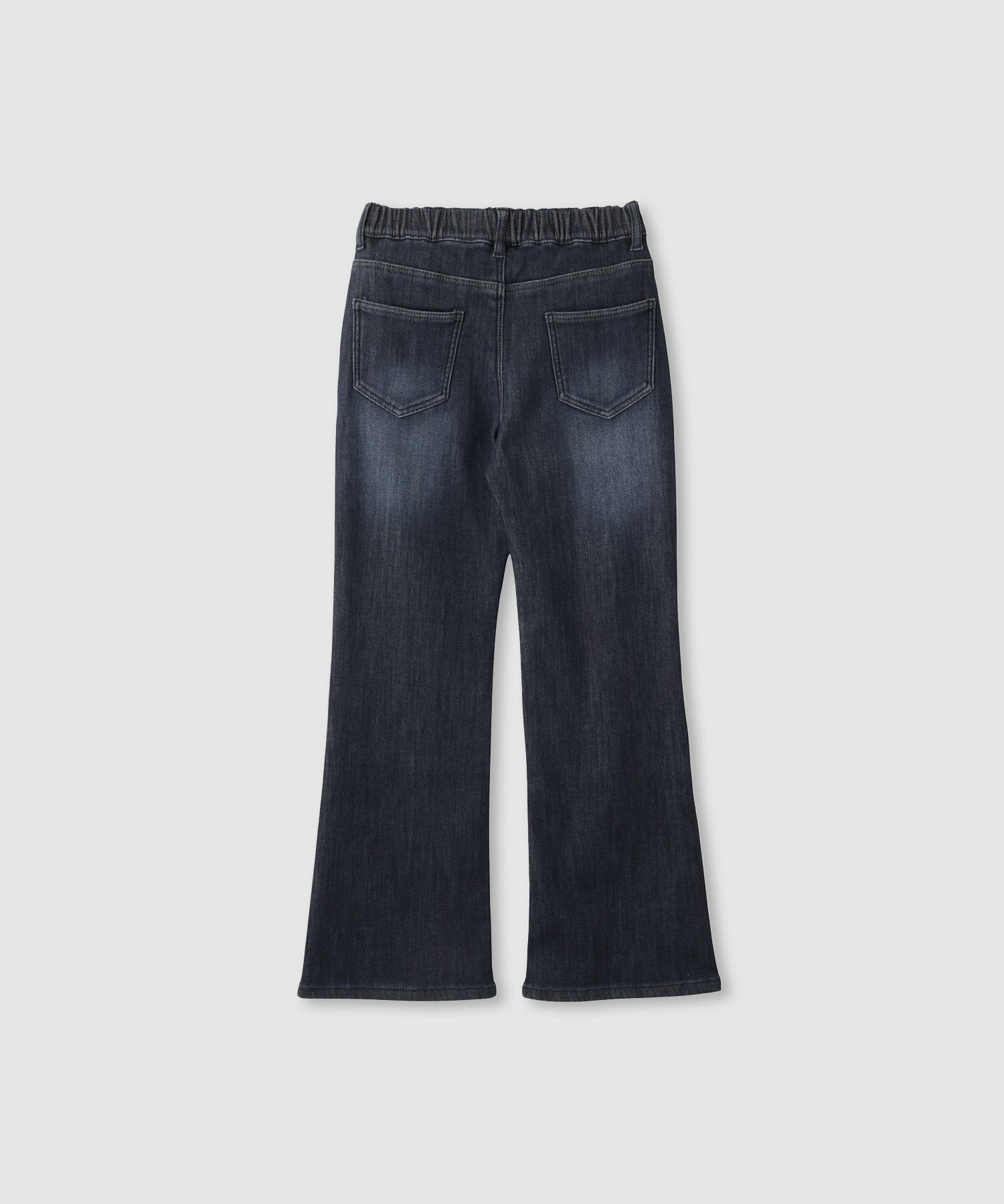 NAVY  MAC HEAT 特暖 デニムパンツ フレア キッズ商品サムネイル-3