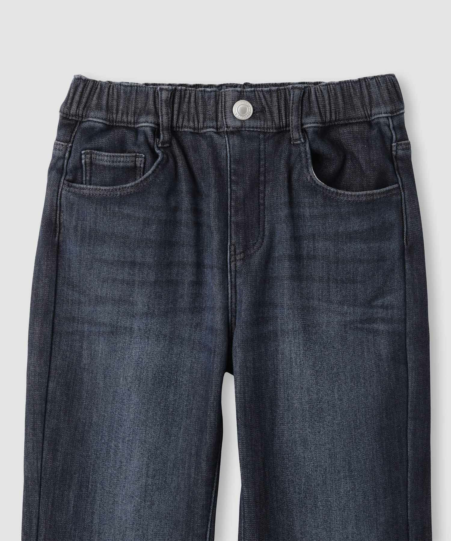 NAVY  MAC HEAT 特暖 デニムパンツ フレア キッズ商品サムネイル-4