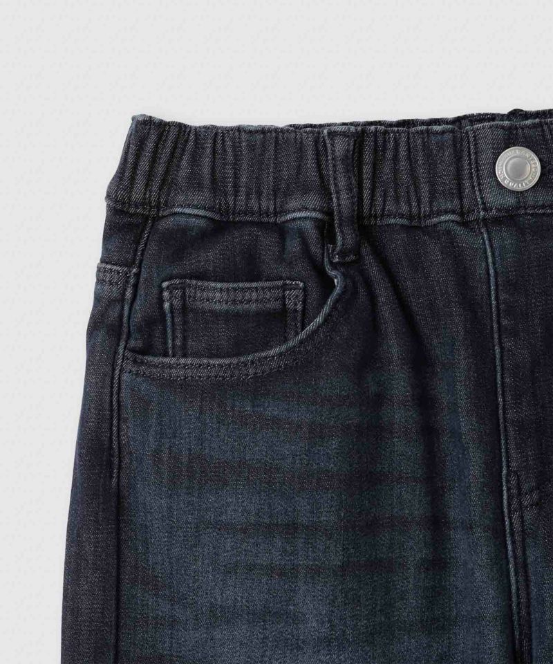 NAVY  MAC HEAT 特暖 デニムパンツ フレア キッズ商品画像-5