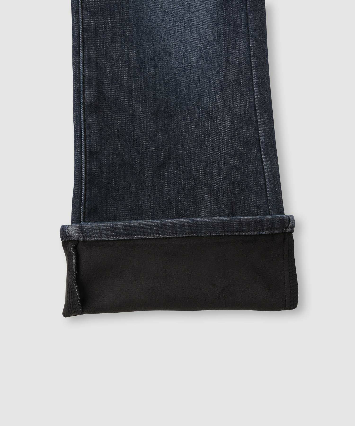 NAVY  MAC HEAT 特暖 デニムパンツ フレア キッズ商品サムネイル-7