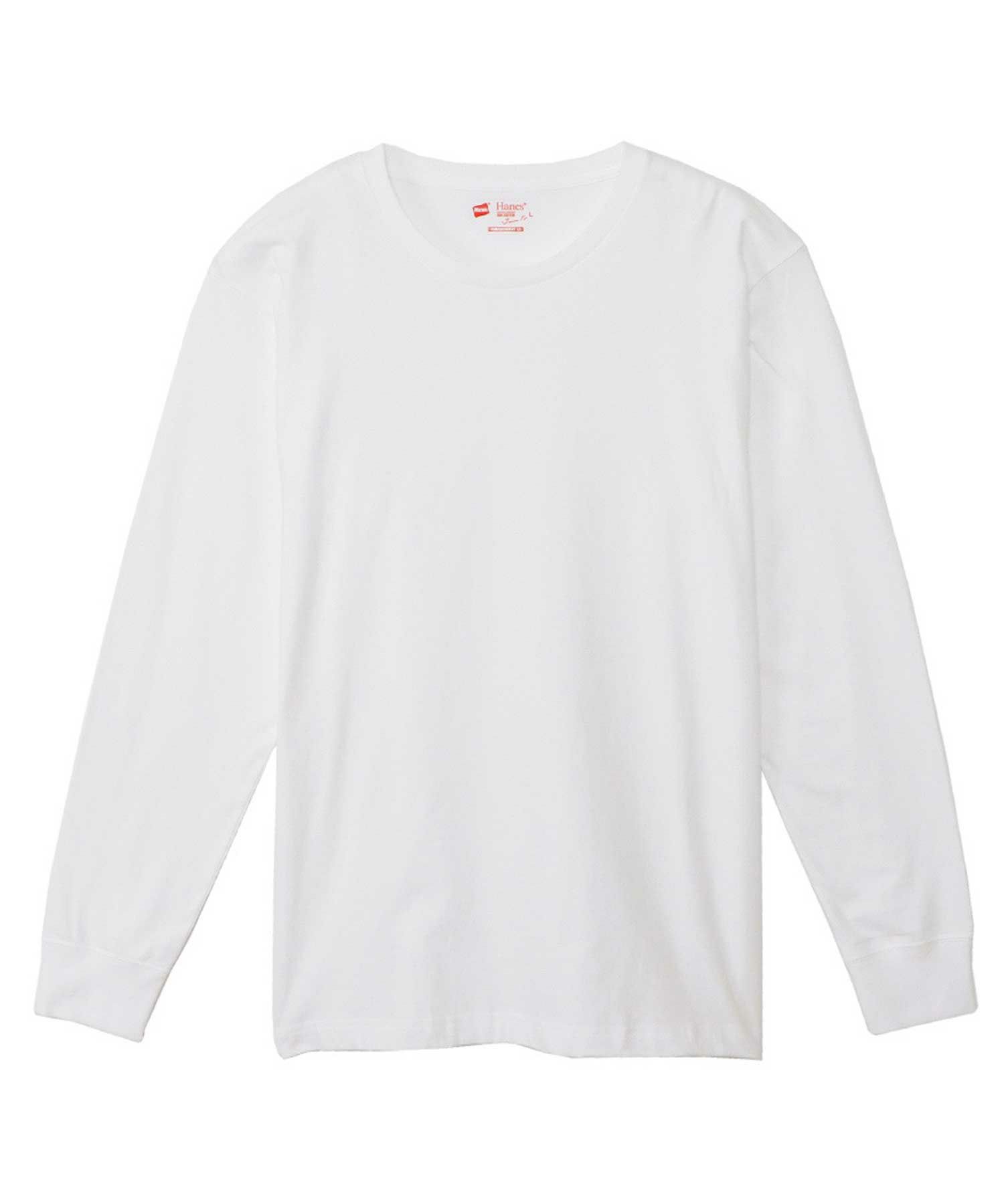 Hanes  ジャパンフィット 2枚組 クルーネックロングスリーブTシャツ メンズ メール便 対応商品商品画像-2