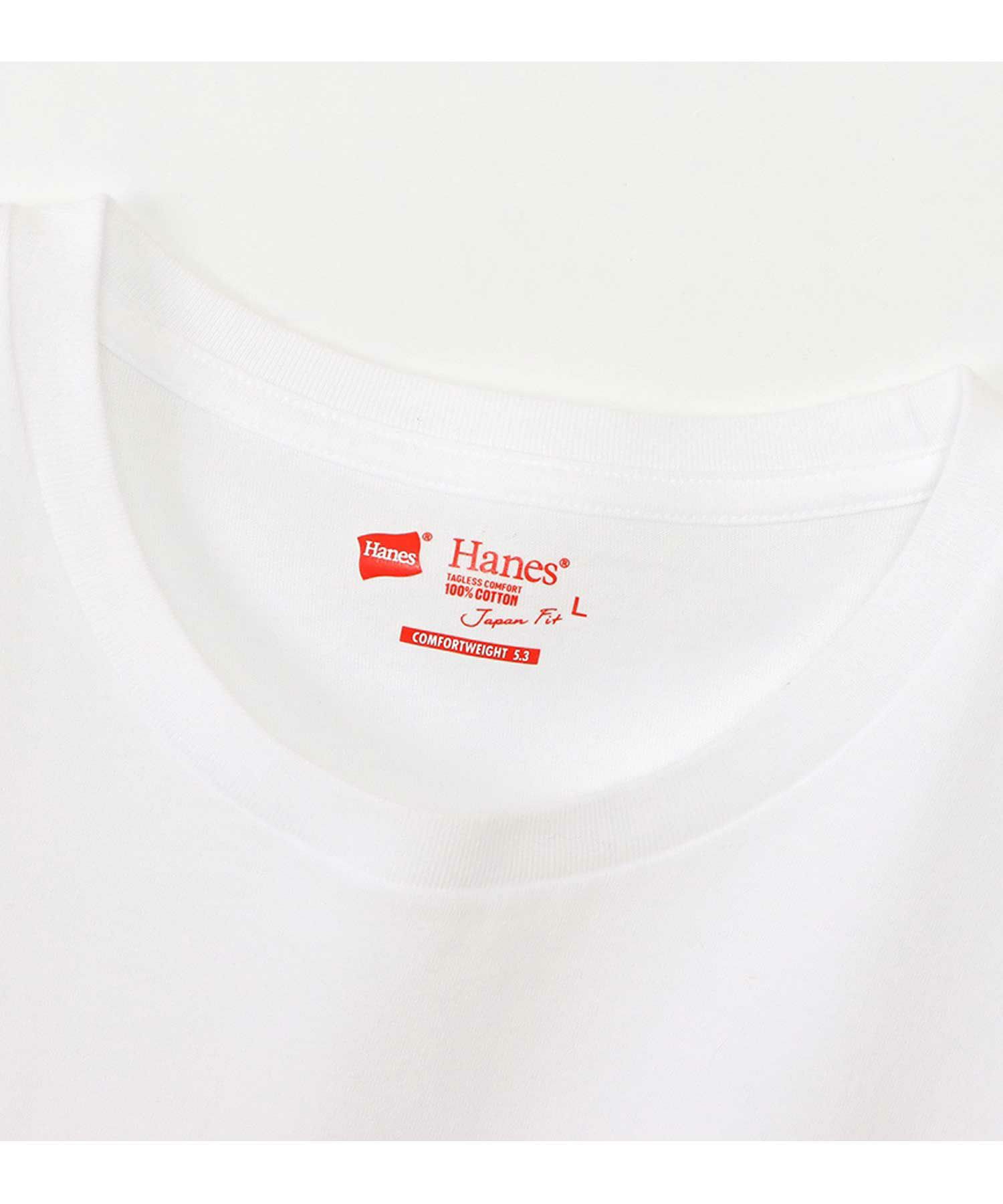 Hanes  ジャパンフィット 2枚組 クルーネックロングスリーブTシャツ メンズ メール便 対応商品商品画像-3
