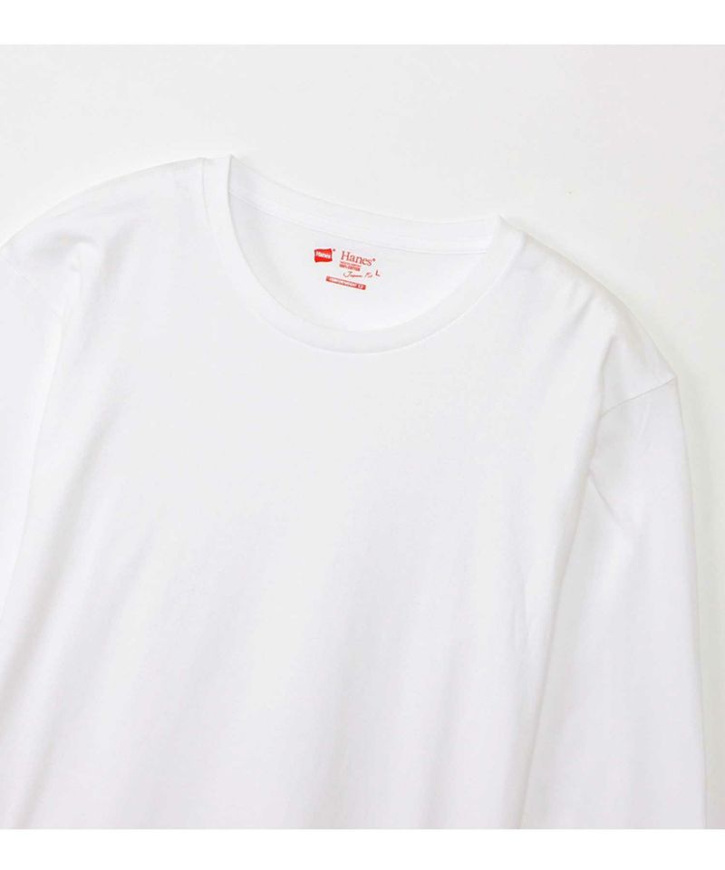 Hanes  ジャパンフィット 2枚組 クルーネックロングスリーブTシャツ メンズ メール便 対応商品商品画像-4