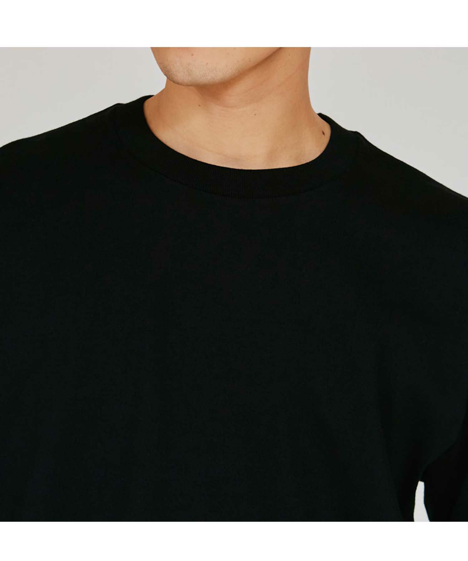 Hanes  KURO クルーネックロングスリーブTシャツ メンズ メール便 対応商品商品画像-8