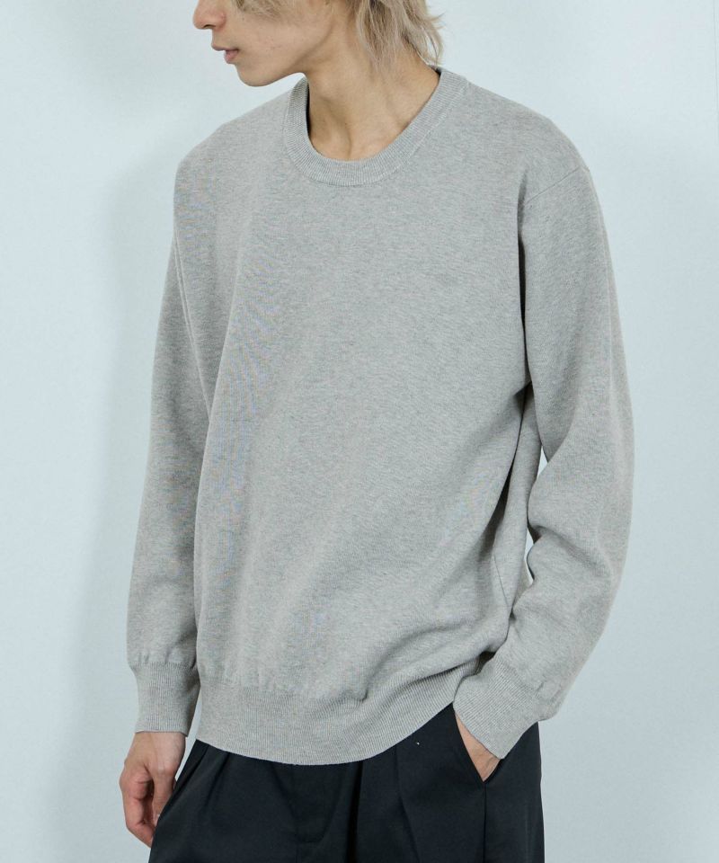 [期間限定価格]NAVY  快適ニット ミラノリブクルーネック メンズ商品画像-11