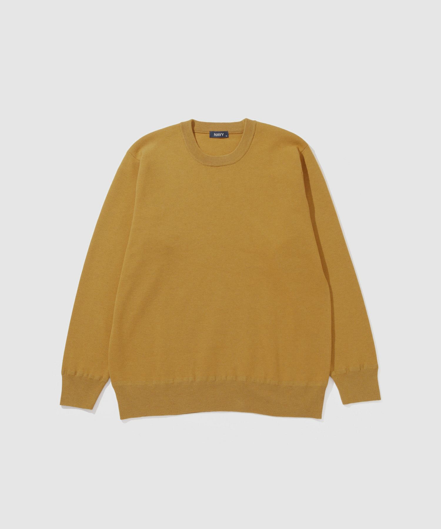 NAVY  快適ニット ミラノリブクルーネック メンズ商品画像-18