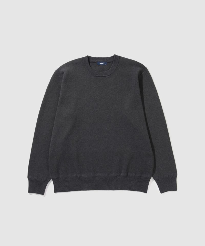 [期間限定価格]NAVY  快適ニット ミラノリブクルーネック メンズ商品画像-19