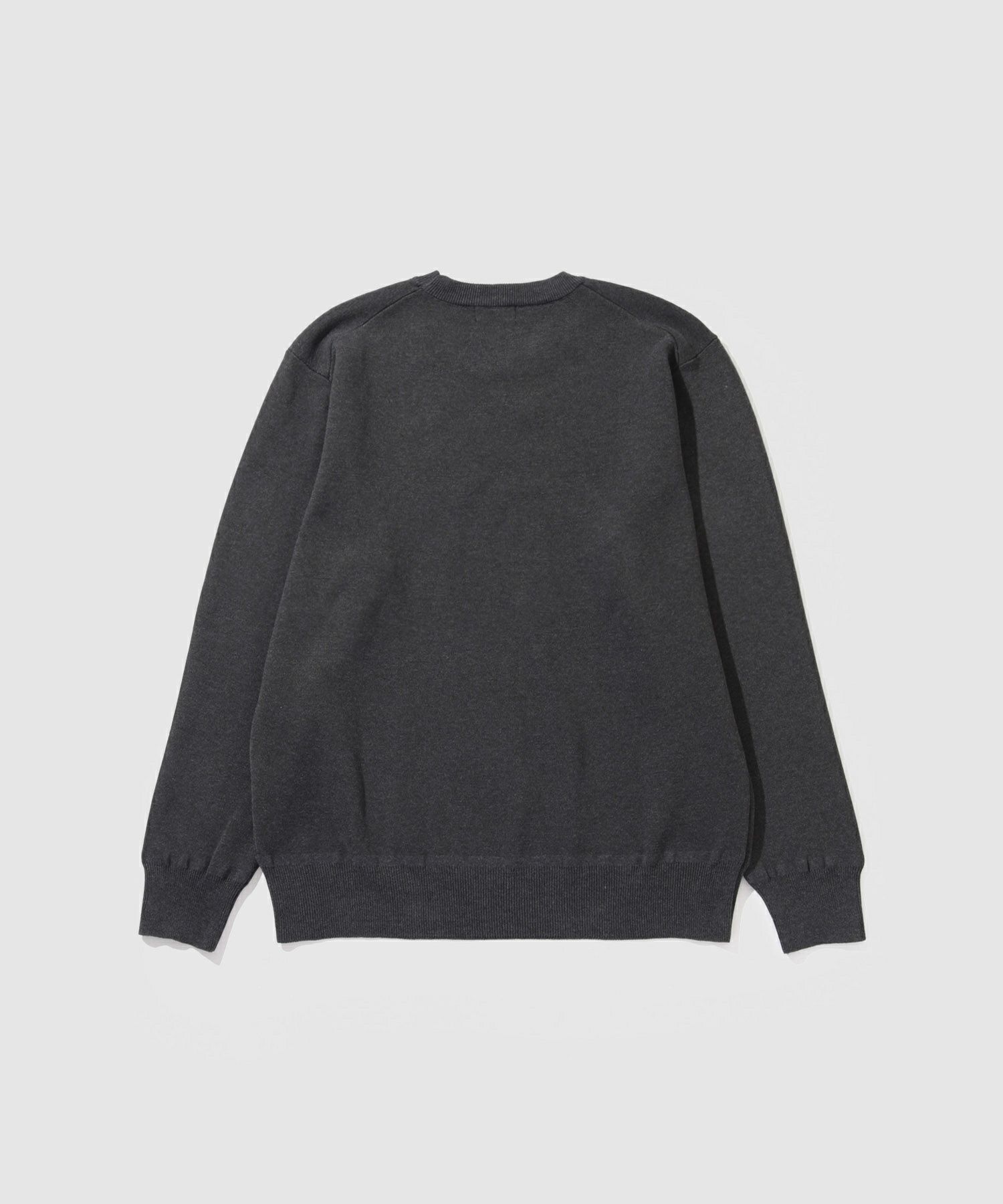 NAVY 快適ニット ミラノリブクルーネック メンズ