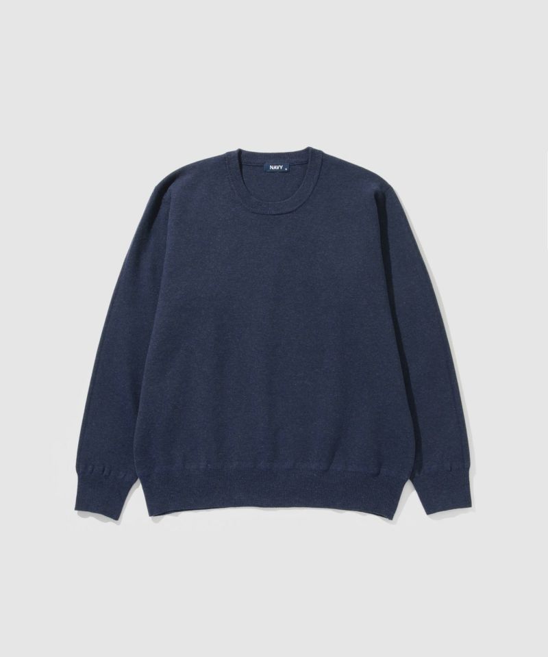 [期間限定価格]NAVY  快適ニット ミラノリブクルーネック メンズ商品画像-23