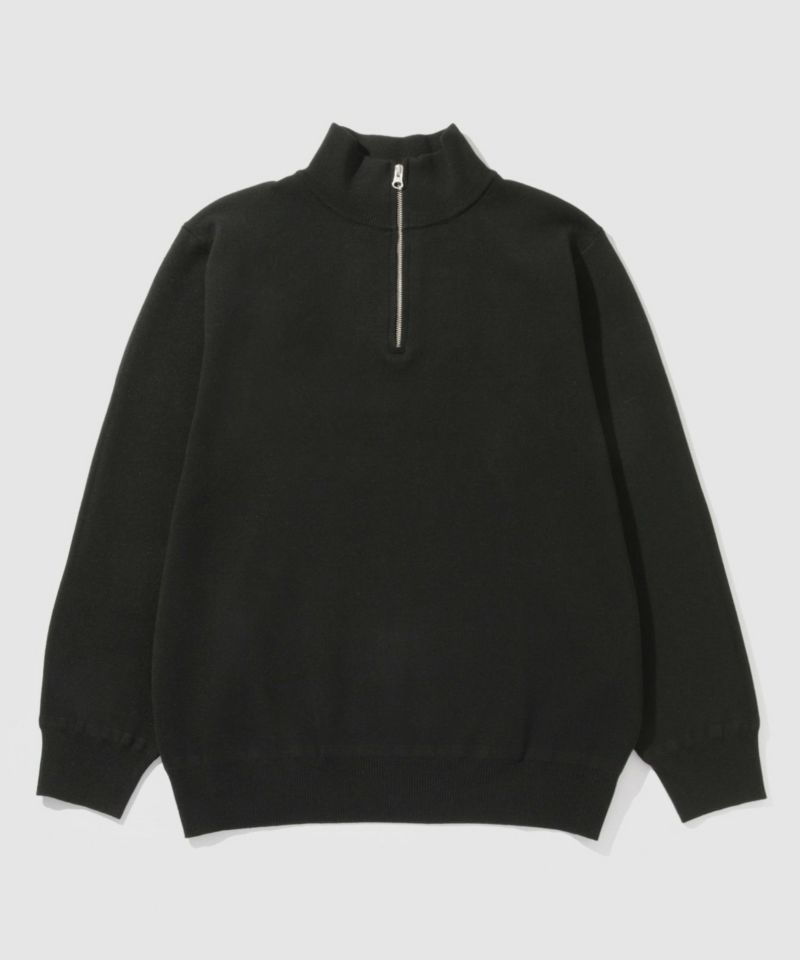 NAVY  快適ニット ミラノリブハーフジップ メンズ商品画像-8