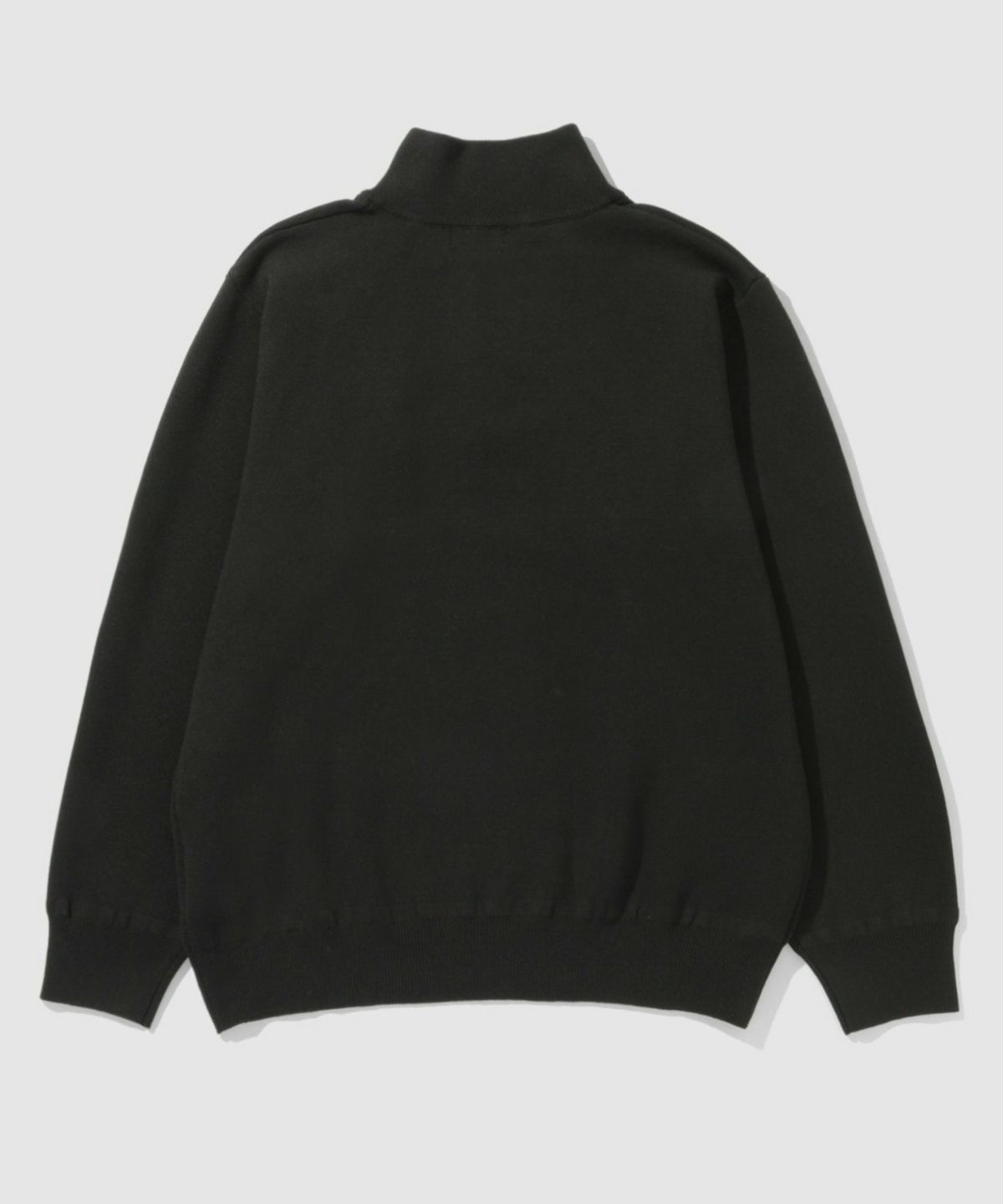 NAVY 快適ニット ミラノリブハーフジップ メンズ