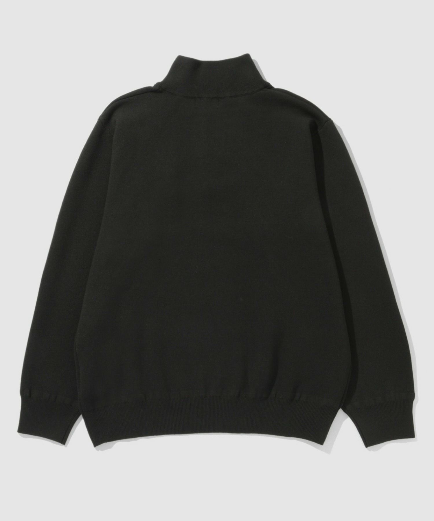 NAVY 快適ニット ミラノリブハーフジップ メンズ
