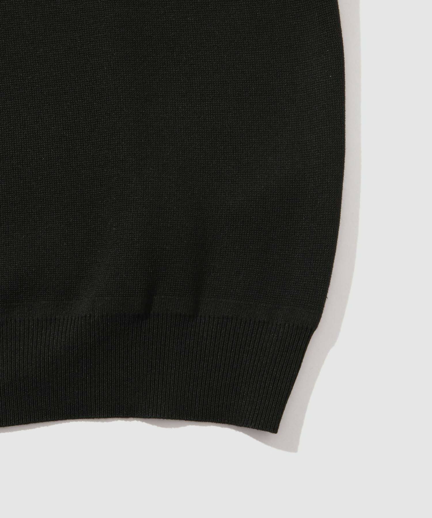 NAVY  快適ニット ミラノリブハーフジップ メンズ商品画像-13