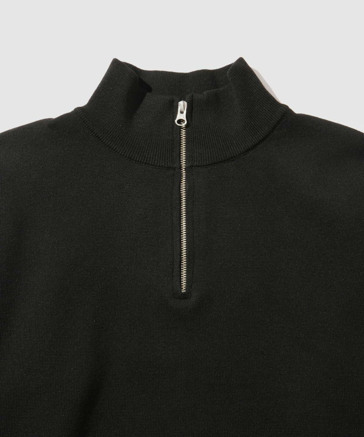 NAVY 快適ニット ミラノリブハーフジップ メンズ