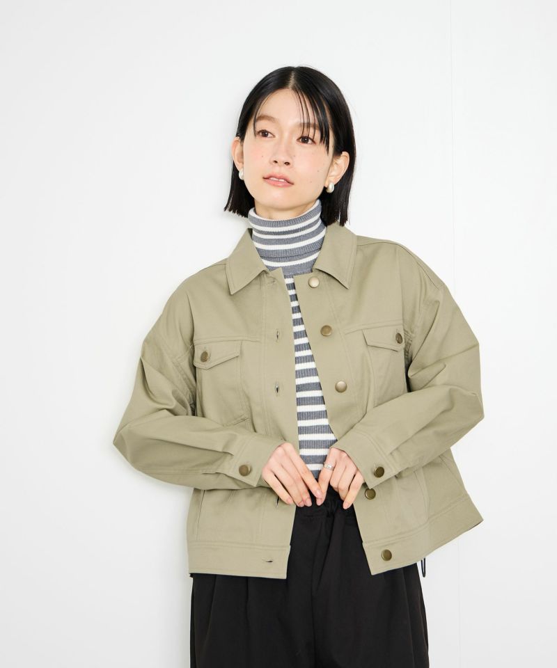 [最終さらに50%OFF]Idnes  ライトワークトラッカージャケット レディース商品画像-3