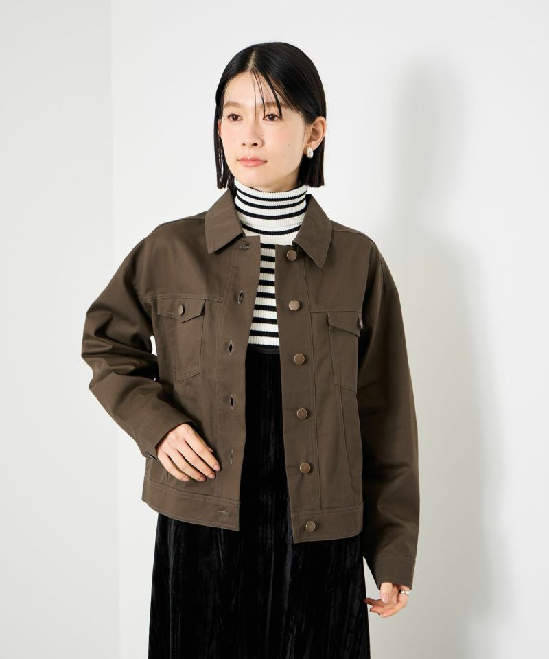 Idnes ライトワークトラッカージャケット レディース商品画像-4