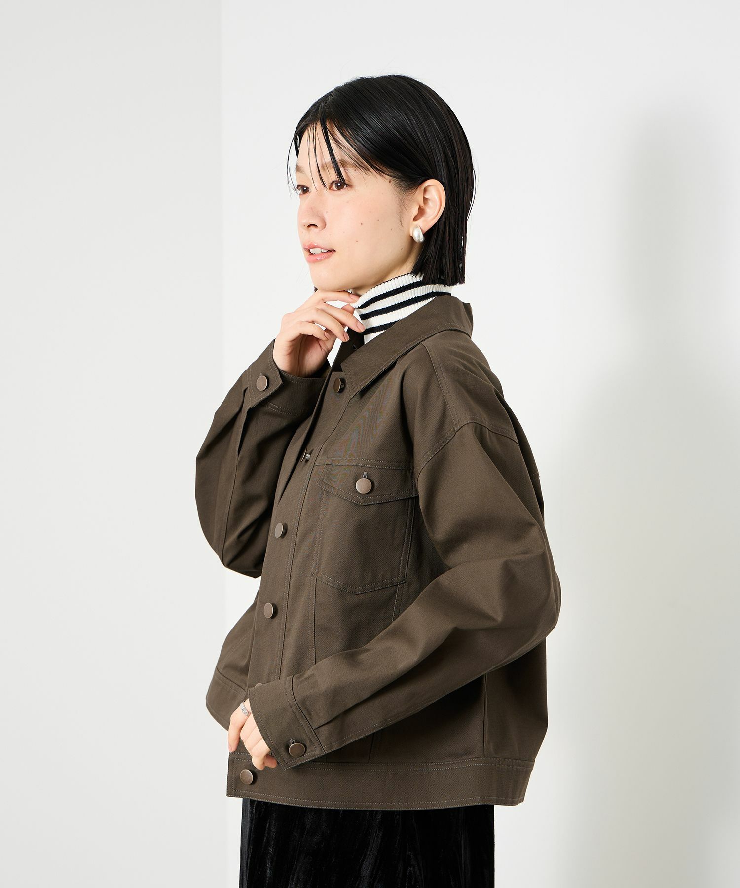 [値下げ]Idnes  ライトワークトラッカージャケット レディース商品画像-5