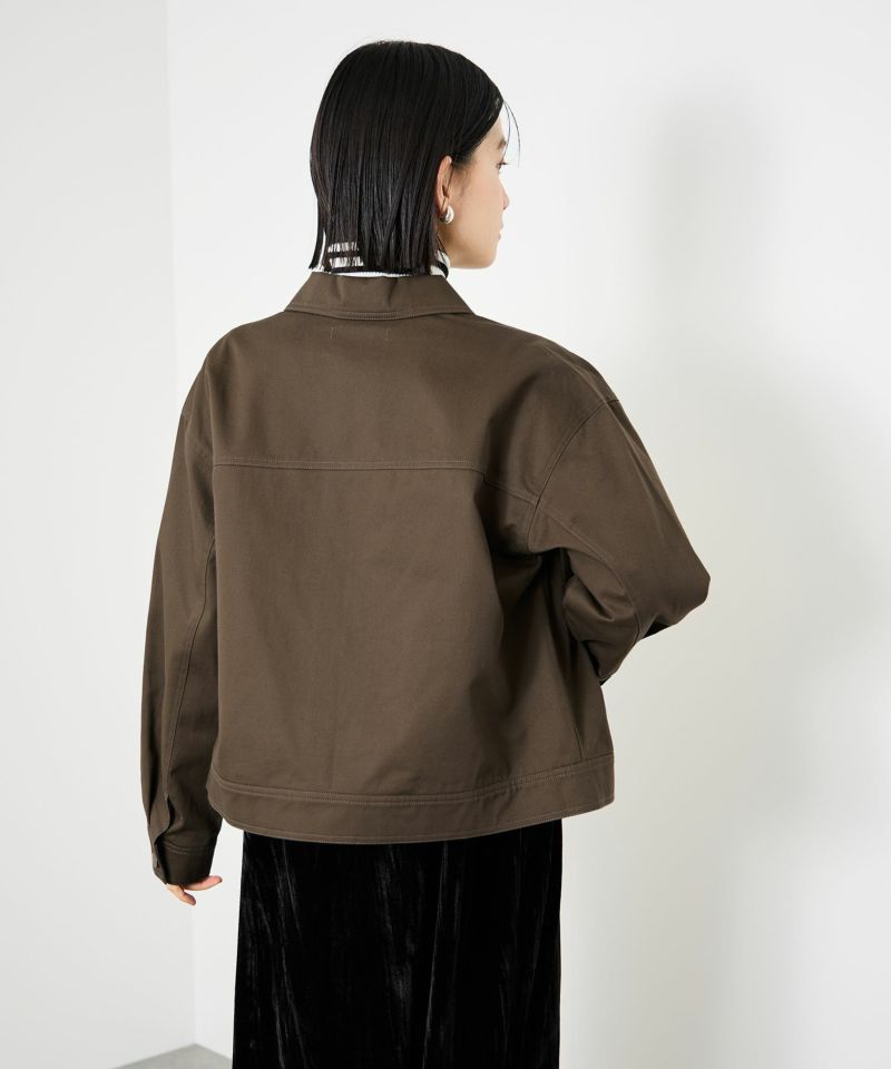 Idnes  ライトワークトラッカージャケット レディース商品画像-6