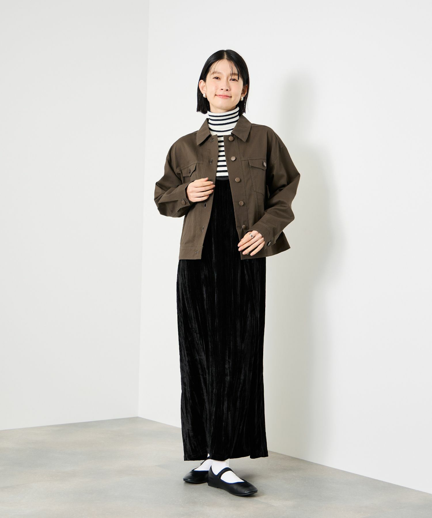 [値下げ]Idnes  ライトワークトラッカージャケット レディース商品画像-7