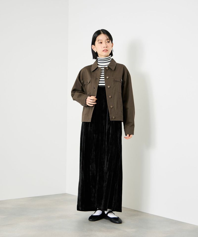 [最終さらに50%OFF]Idnes  ライトワークトラッカージャケット レディース商品画像-8