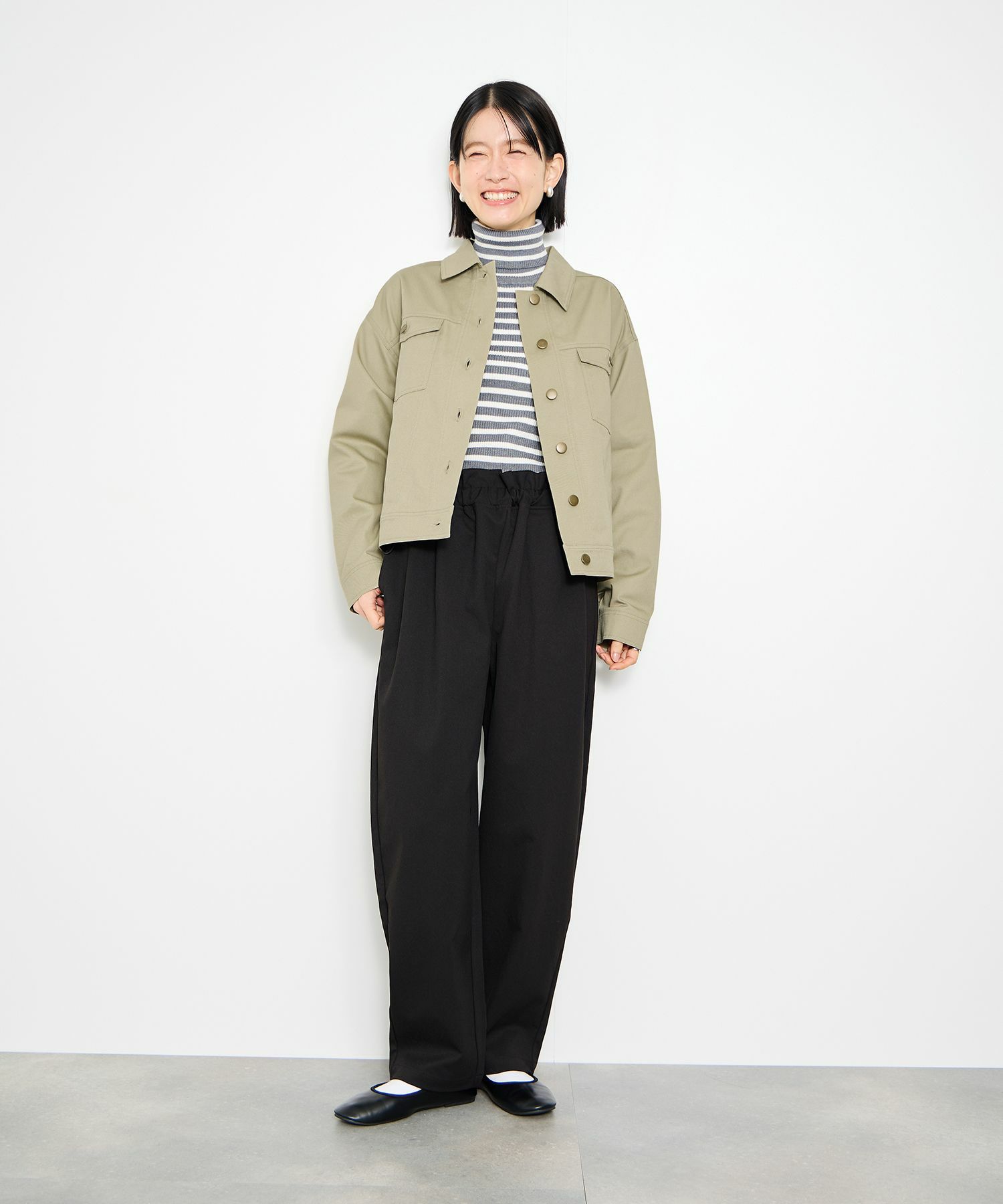 [最終さらに50%OFF]Idnes  ライトワークトラッカージャケット レディース商品画像-13