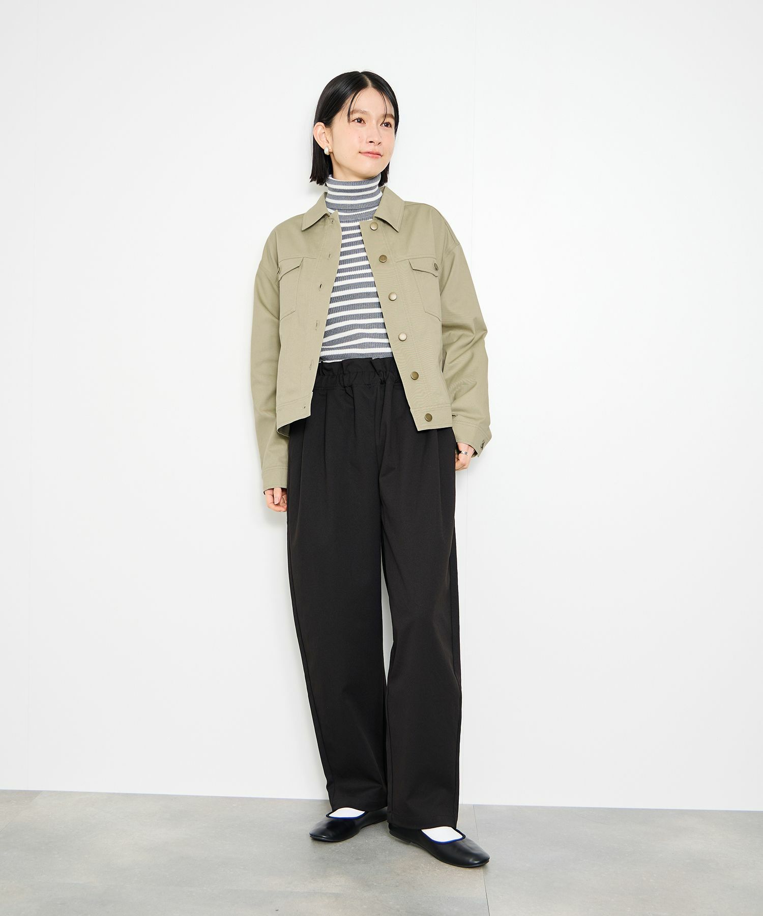 [最終さらに50%OFF]Idnes  ライトワークトラッカージャケット レディース商品画像-14