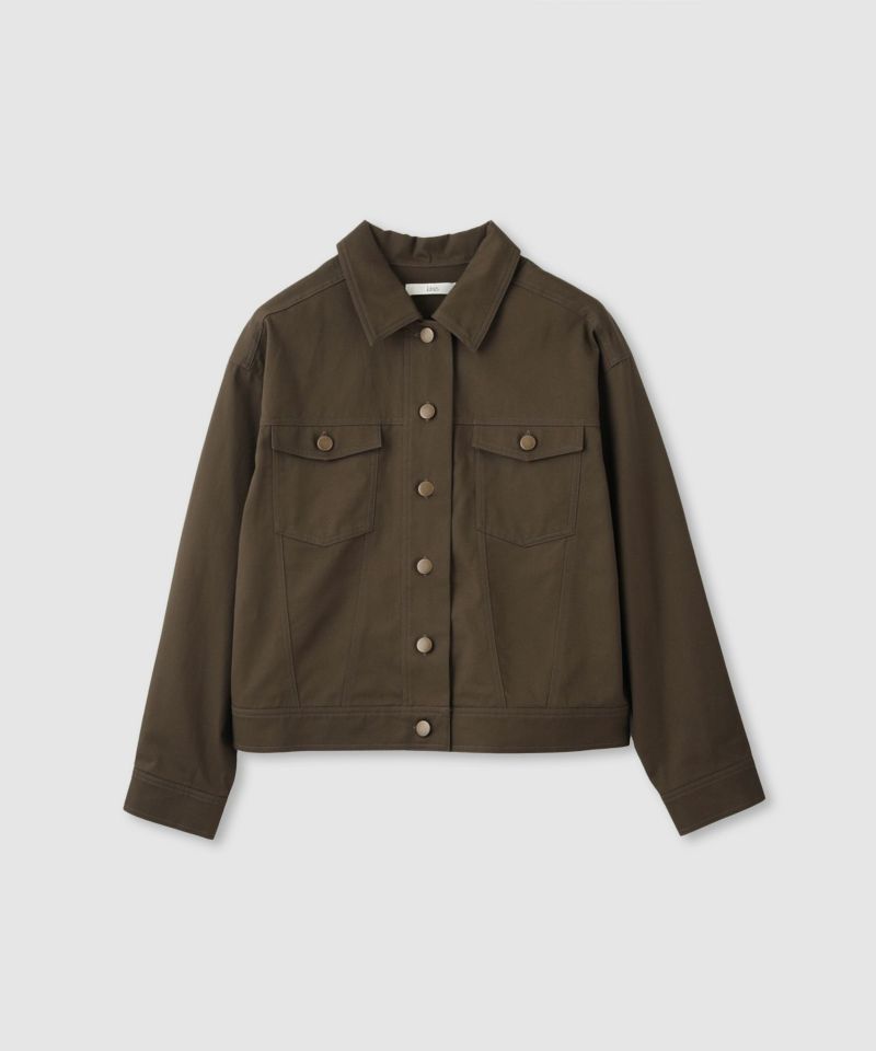 Idnes  ライトワークトラッカージャケット レディース商品画像-15