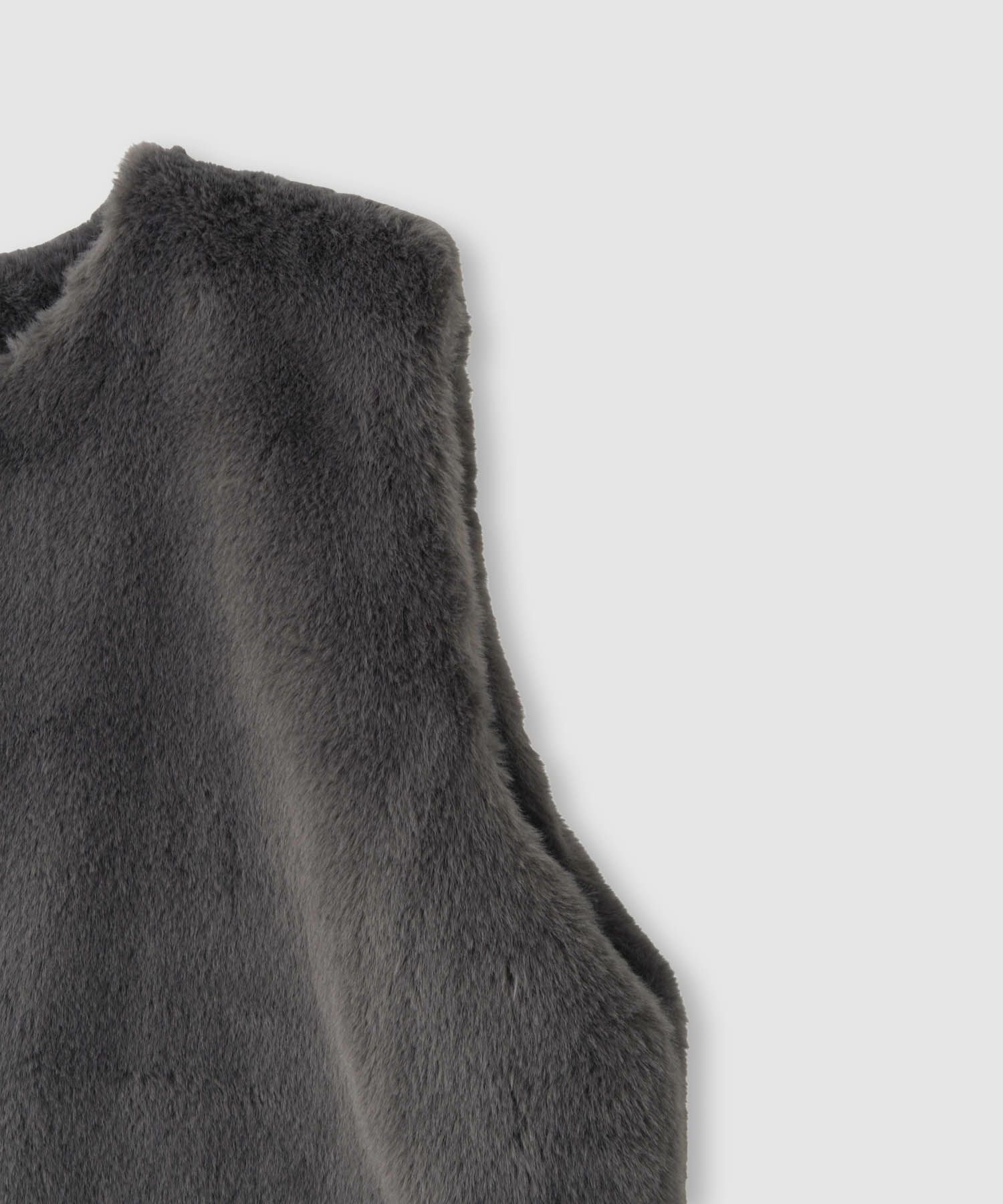 Idnes  フェイクファーベスト レディース商品画像-14