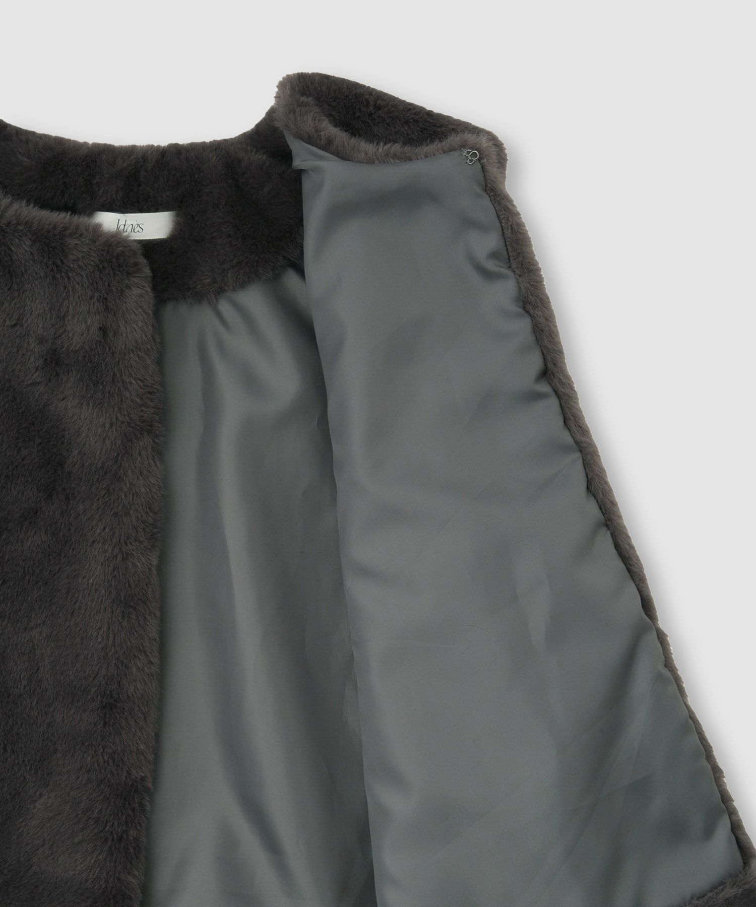 Idnes  フェイクファーベスト レディース商品画像-15