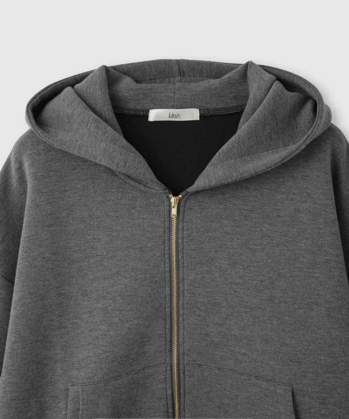 Idnes ストレッチポンチジップパーカー レディース