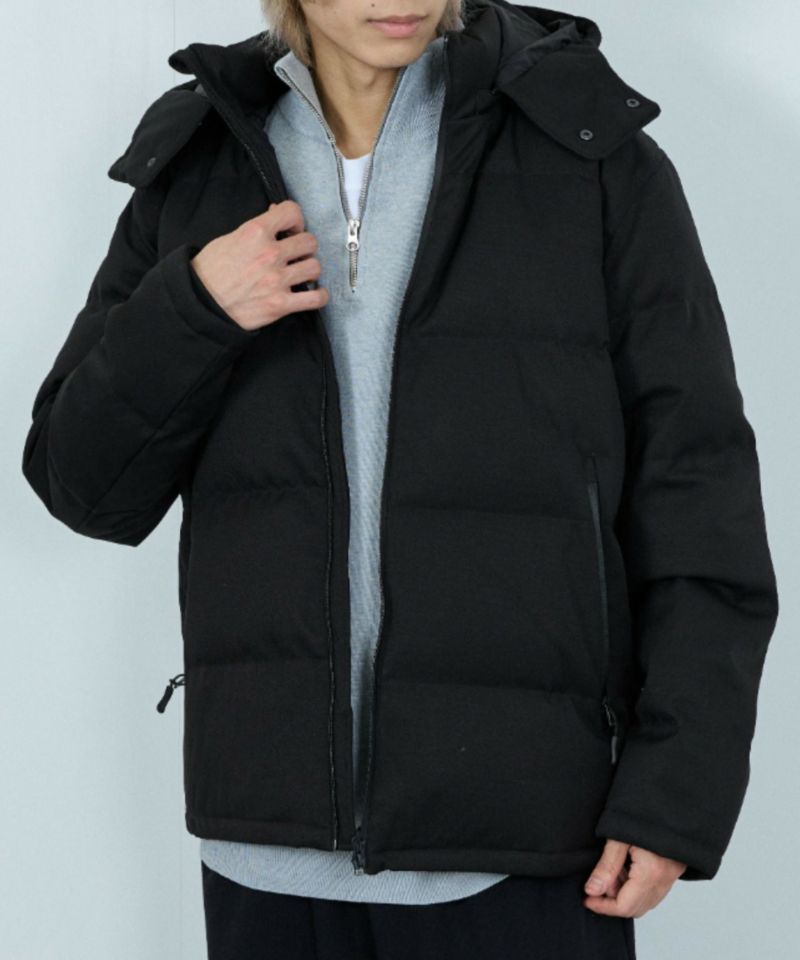 NAVY  ウールライクプレミアムダウンジャケット メンズ商品画像-1