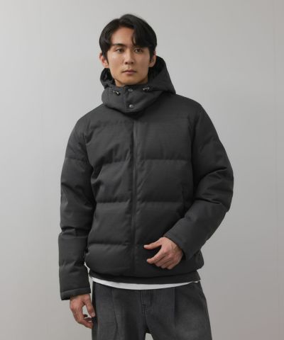 NAVY ウールライクプレミアムダウンジャケット メンズ