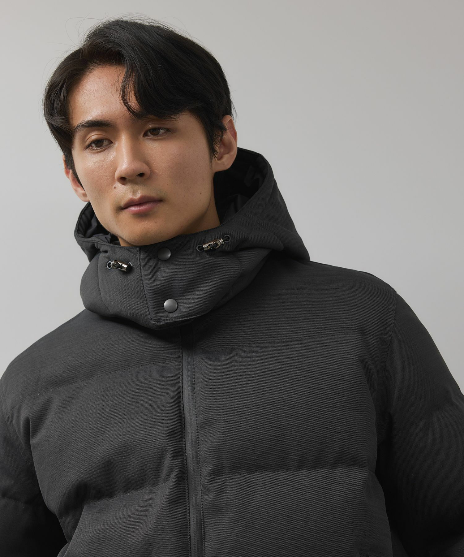 NAVY ウールライクプレミアムダウンジャケット メンズ