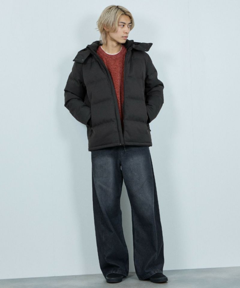 NAVY  ウールライクプレミアムダウンジャケット メンズ商品画像-10