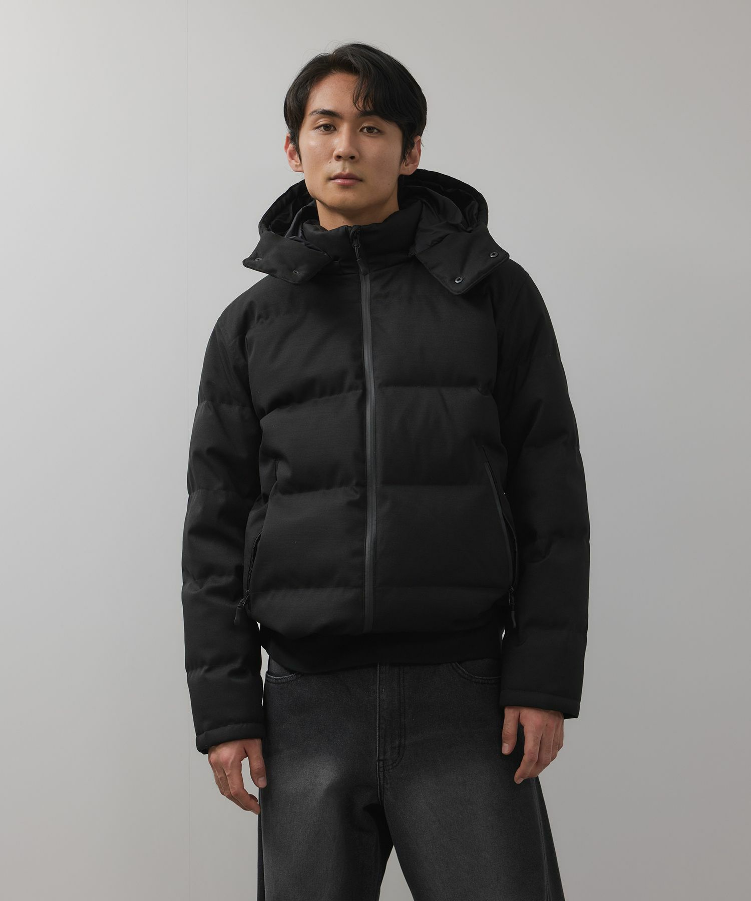 NAVY ウールライクプレミアムダウンジャケット メンズ